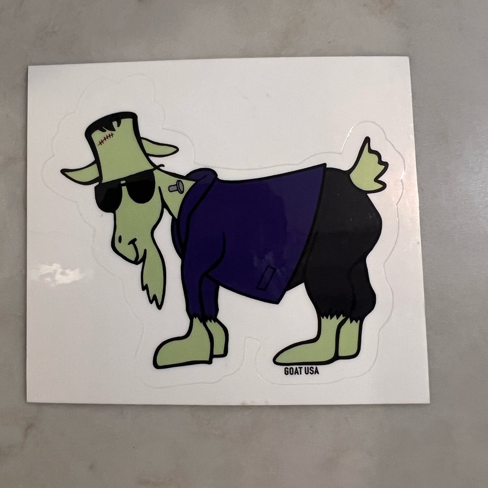 GOAT USA Frankenstein Goat Sticker